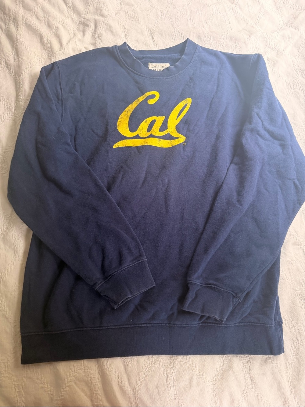 Script Logo Navy Crewneck Sweatshirt - Men's
